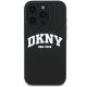 3. DKNY Silicone White Printed Logo MagSafe Case for iPhone 16 Pro Max - Black