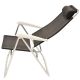 4. HIGH DELUXE CAMPING CHAIR WITH HEADREST ALUMINUM ANTHRACITE REDCLIFFS