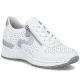 Women's leather wedge sneakers white Rieker N4340-80