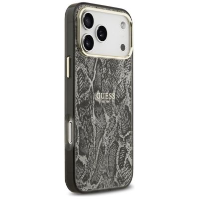 4. Guess Python Pattern MagSafe Case for iPhone 17 Pro Max - Black