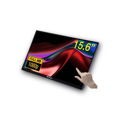 Verbatim PMT-15 touch monitor 15.6 FULL HD 1080P METAL HOUSING