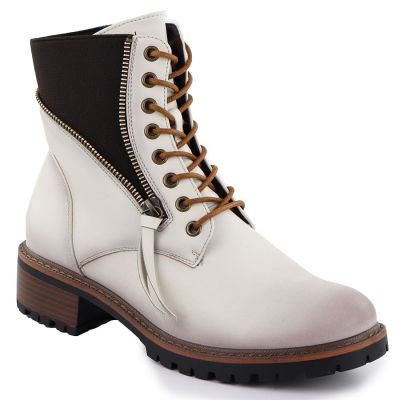 Women's beige worker boots Vinceza 26-58559
