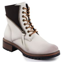 Women's beige worker boots Vinceza 26-58559
