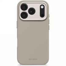 Decoded AntiMicrobial Silicone Backcover with MagSafe for iPhone 17 Pro - Beige