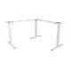 The desk frame is equipped with a triple electric motor with a load capacity of 150 kg in an L-shaped shape.