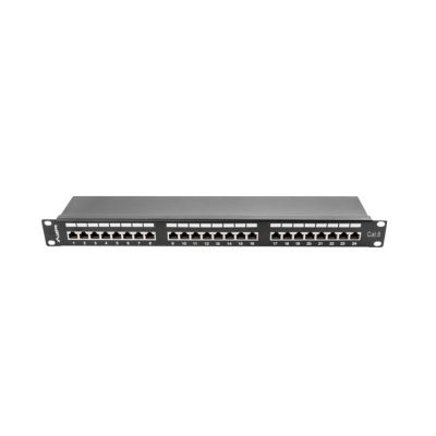 8. Patch panel Lanberg PPS6-1024-B (1U; cat. 6; 24xRJ-45)