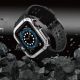 6. Protect Strap Band for Apple Watch 38/40/41mm Armored Case Strap - Black, Silver
