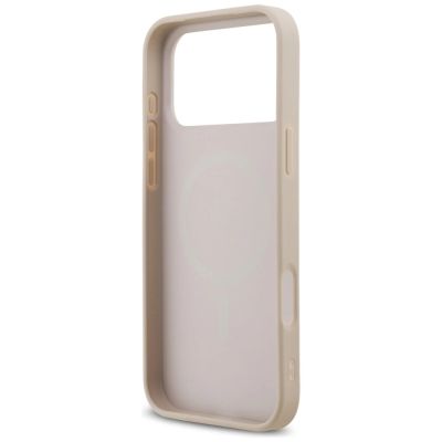 7. Guess Saffiano Classic Logo MagSafe Case for iPhone 18 Pro Max / iPhone 17 Pro Max - Pink