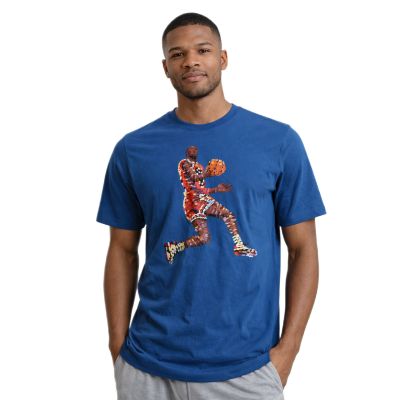 5. Jordan Flight Men's Sports T-Shirt Blue - FN6000-457