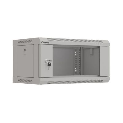 29. LANBERG WALL-HUNG RACK CABINET 19" 4U 540X350 GRAY GLASS DOOR (FLAT PACK)