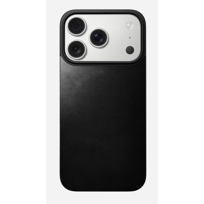 4. NOMAD Magnetic Leather Back - Magnetic case for iPhone 18 Pro / 17 Pro, compatible with MagSafe, Horween leather (black)