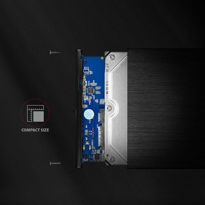 13. AXAGON EE35-XA3 External Case 3.5", USB 3.0, SATA II, Aluminum - Black