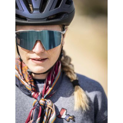 2. Julbo Edge Glasses - Glossy Silver/White | Spectron 3Cf