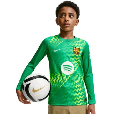 4. Nike FC Barcelona Stadium Goalkeeper 2026/27 Kids' Jersey Green II3610 324