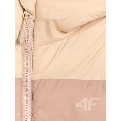 7. Girls' down jacket with synthetic filling 4F 4FJRAW25TDJAF0771-83S