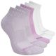Skechers 5pk Unisex 1/2 Terry Qtr Crew S602095-501 Purple 35-38