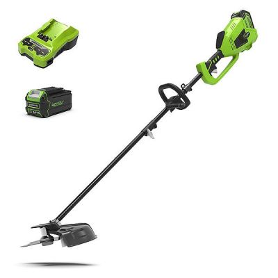 4. 40V Brushcutter/Strimmer GREENWORKS GD40BCK4 - Charger + 4Ah Battery Set - 1301507UB