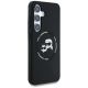 4. Karl Lagerfeld Silicone Double Heads And Circle MagSafe Samsung Galaxy S25 Plus case black