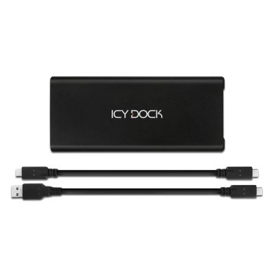 10. Icy Dock MB861U31-1M2B Hard Drive Enclosure SSD Case Black M.2