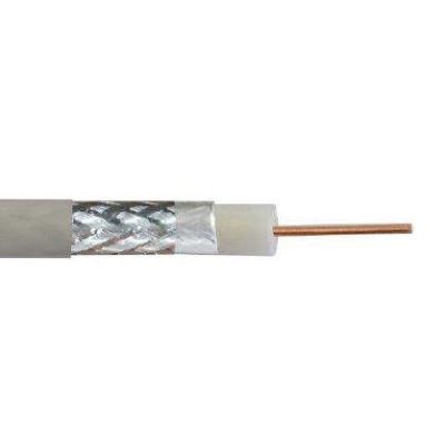DIGITUS RG-6 coaxial cable, 1.05mm Cu 75 Ohm, shield (2x foil + 77% braid), Eca, PVC, 305m, white