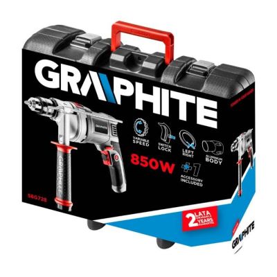 2. Graphite 58G728 3000RPM 13mm 850W Hammer Drill