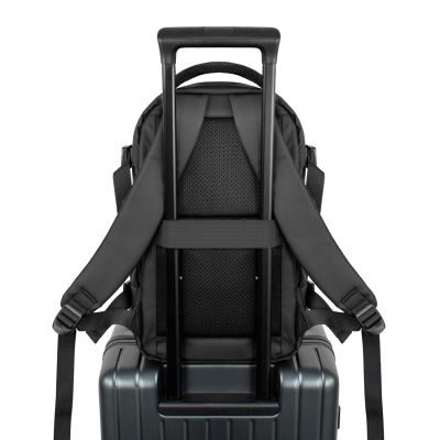 4. Wozinsky WPW-20L Travel Backpack with Laptop Pocket 40x20x25 cm for the Luggage Hold - Black