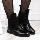4. Filippo W PAW476 black patent leather insulated ankle boots