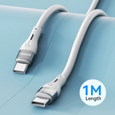 6. Wozinsky WSTCC1 USB-C / USB-C PD 65W cable 1 m long - white