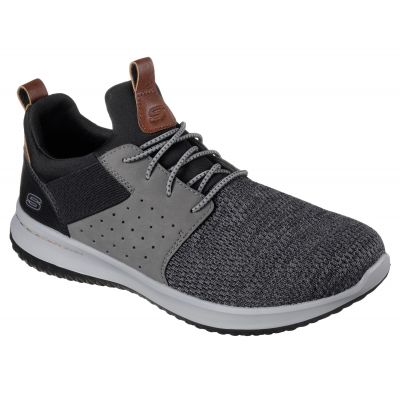 8. Skechers Delson Camben M 65474BKGY shoes