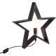 DECORATIVE STAR WITH LED ILLUMINATION 35CM BLACK