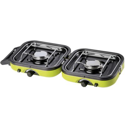 4. DUAL COMPACT + GRILL double camping stove
