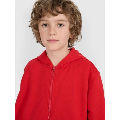 6. Boy's zip-up hoodie sweatshirt 4F 4FJRAW25TSWSM2488-62S
