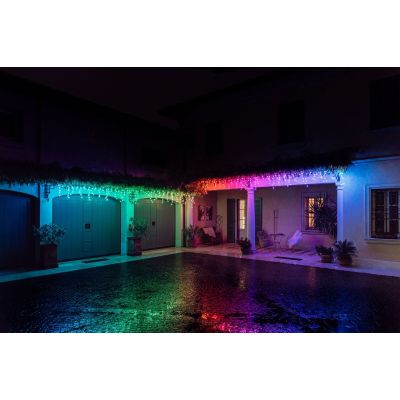 2. Smart Twinkly LED Icicle Lights 190 RGB 5 x 0.7 m