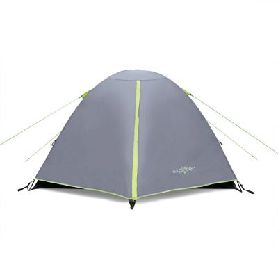4. NILS CAMP Explorer NC6004 3-person camping tent, gray