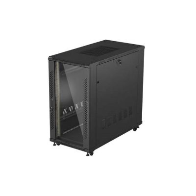 Lanberg FF01-6222-12B 22U Rack Freestanding Rack Black