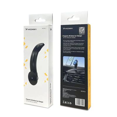 3. Wozinsky WCZ2Y2S Magnetic Car Holder with 15W MagSafe Inductive Charger for Car Cockpit - Black