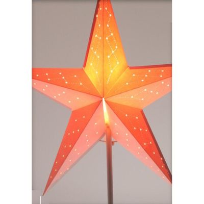 20. DECORATIVE ADVENT STAR LAMP STANDING LED 45CM WHITE