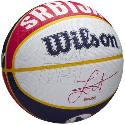 3. Wilson NBA Player Local Nikola Jokic ball for basket WZ4006701XB