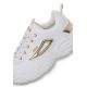 4. Fila Skye ZP women's sports shoes sneakers fashionable white with gold
