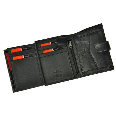4. Pierre Cardin Men's Leather Wallet Vertical Zipper - 326A-TILAK15
