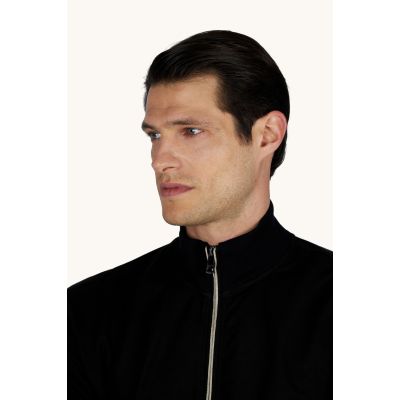 3. Paul&Shark men's cotton and lyocell zip-up sweatshirt, black (26411809-11)