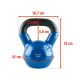 48. Kettlebell cast iron Blue HMS KNV12 12kg