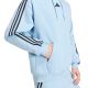 5. adidas Essentials 3-Stripes Fleece Hoodie for men, light blue KY4170