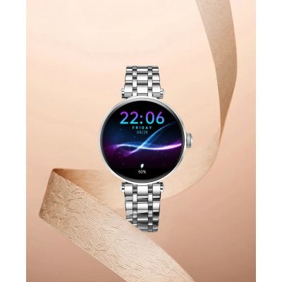 5. Smartwatch Gravity Silver Black 2 Straps GT26-9