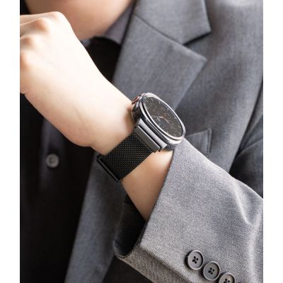 3. Ringke Metal One Mesh Band for Samsung Galaxy Watch Ultra 47 mm – Black