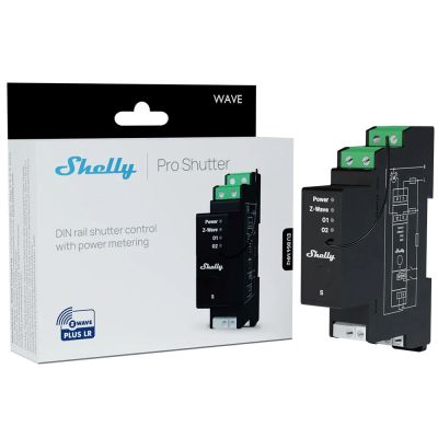 2. Intelligent Z-Wave Shelly Wave Pro Shutter LR DIN Rail Controller