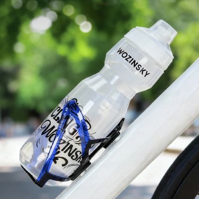 4. Wozinsky WUR-01BB Bike Bottle Holder Basket - Black and Blue