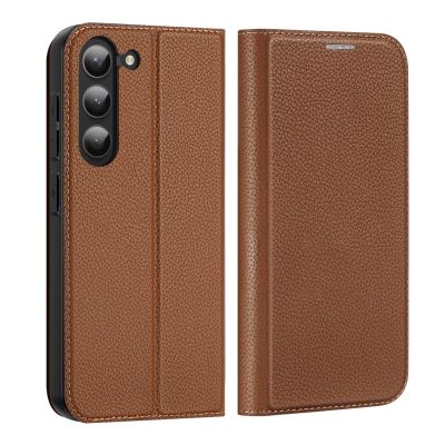 2. Dux Ducis Skin X2 case Samsung Galaxy S23+ flip case wallet stand brown