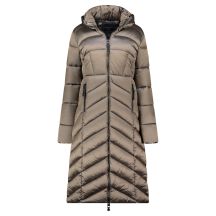Geographical Norway Blanche Long Taupe DB Lady 0116 Taupe Women's Jacket (WZ5490F/GN-Taupe)