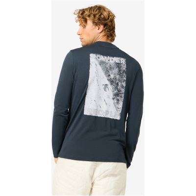 2. Men's SUPER.NATURAL M POWDER TO THE PEOPLE BIO J LS Long-Sleeve Shirt navy blue